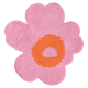 Unikko bath mat 73x74, pink-orange