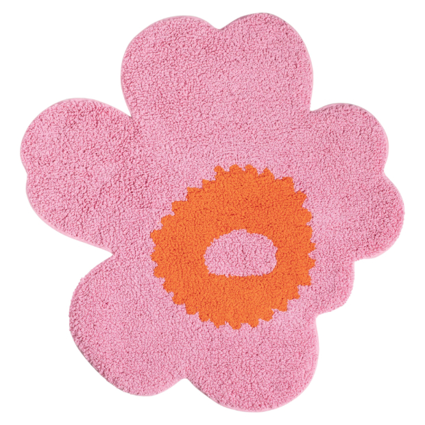 Koupelnová předložka Unikko 73x74, růžovo-oranžová