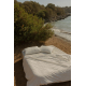 Linen bedding Ilta 230x220, white