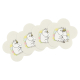 Set podtácků Moomin Flowers, 4ks / žluté