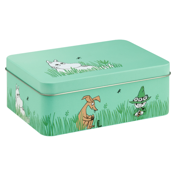 Moomin Boys tin jar 14.5×10.5cm