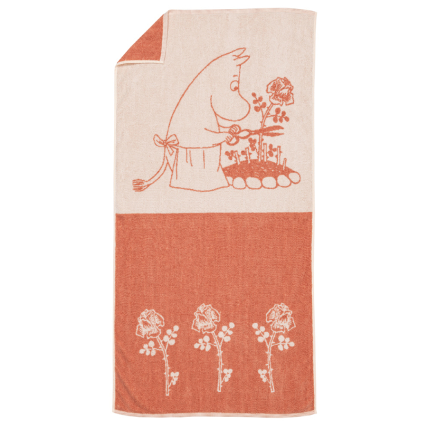 Ručník Moominmamma 70x140, béžovo-červený