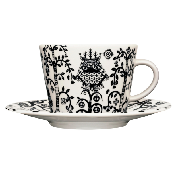 Taika cup and saucer 0.3l, black