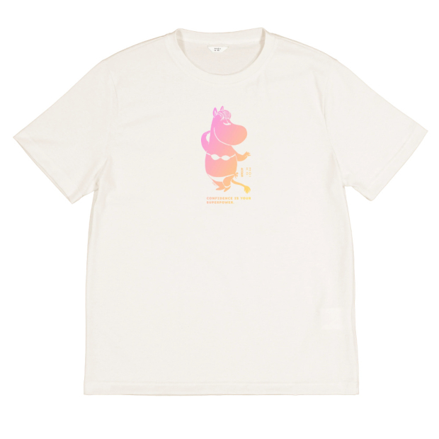 Tričko Moomin Morning swim, bílé off-white