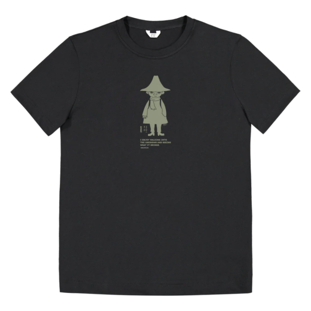 Tričko Moomin The Wanderer, černé