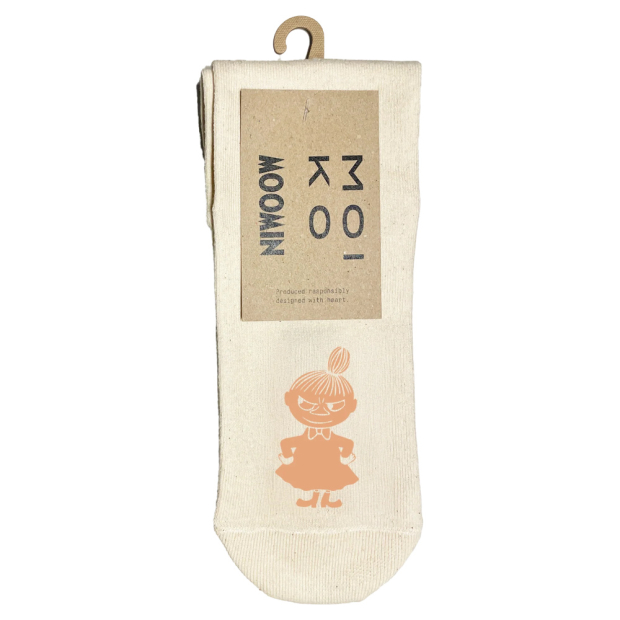 Moomin Trickster Little My socks, ecru
