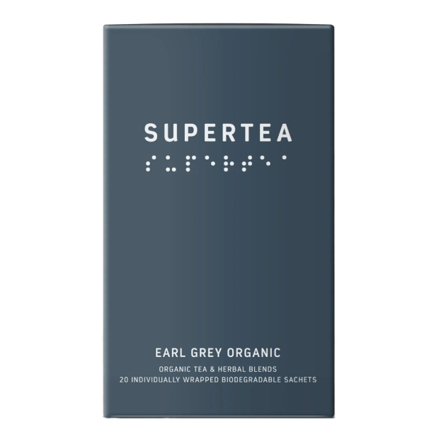 Bio čierny čaj Earl Grey SUPERTEA, 20 sáčkov