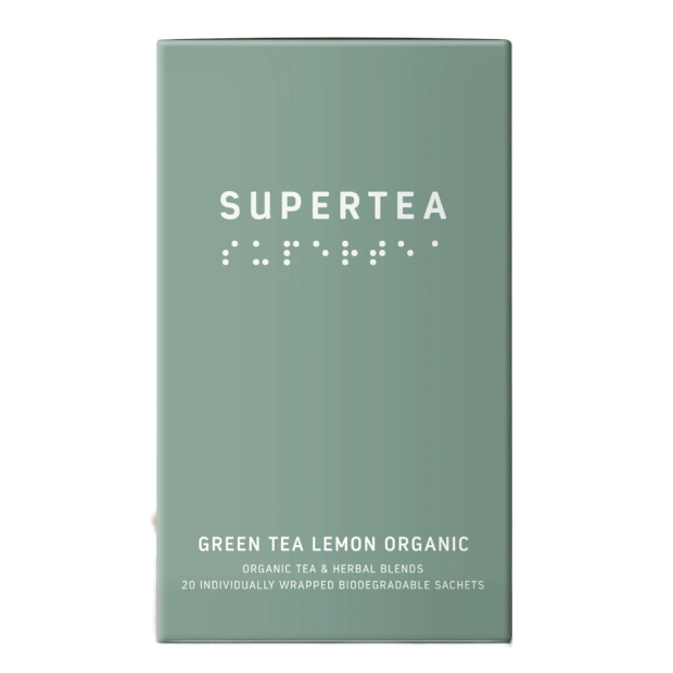 Organic Green Tea Lemon SUPERTEA, 20 bags