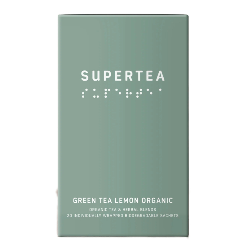 Bio zelený čaj Green Tea Lemon SUPERTEA, 20 sáčkov