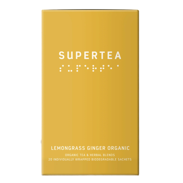 Bio bylinkový čaj Lemongrass Ginger SUPERTEA, 20 sáčkov