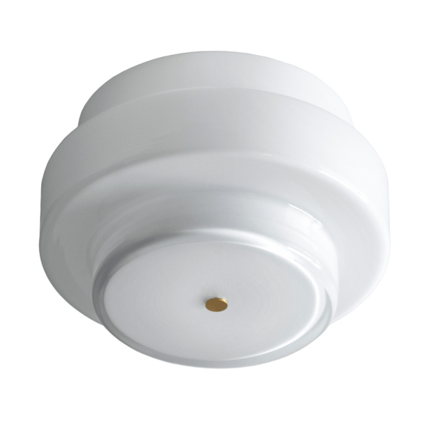 Stropná lampa Multi, biela / mosadz