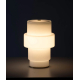 Stolní lampa Multi L, bílá / mosaz