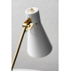 Stolná lampa Tapio, mosadz / biela