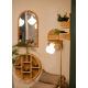 Stojací lampa Multi, bílá / mosaz