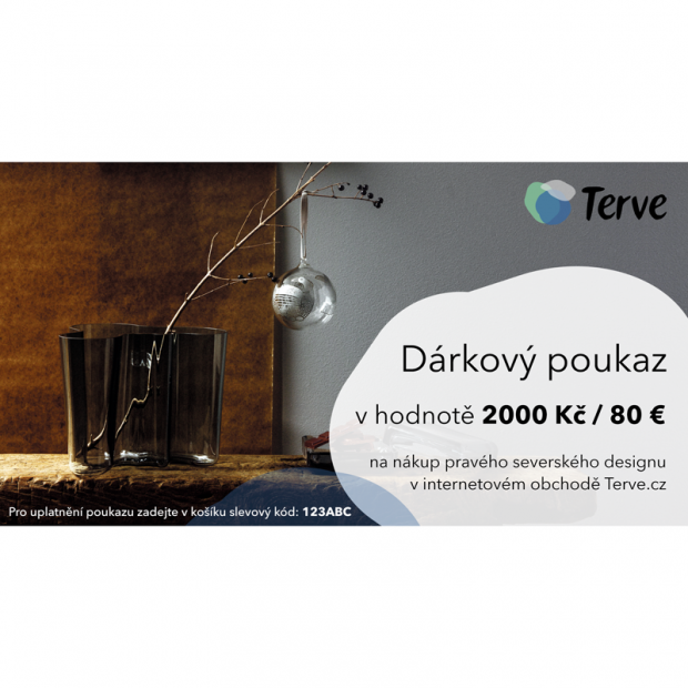 Christmas gift voucher for 2000 CZK