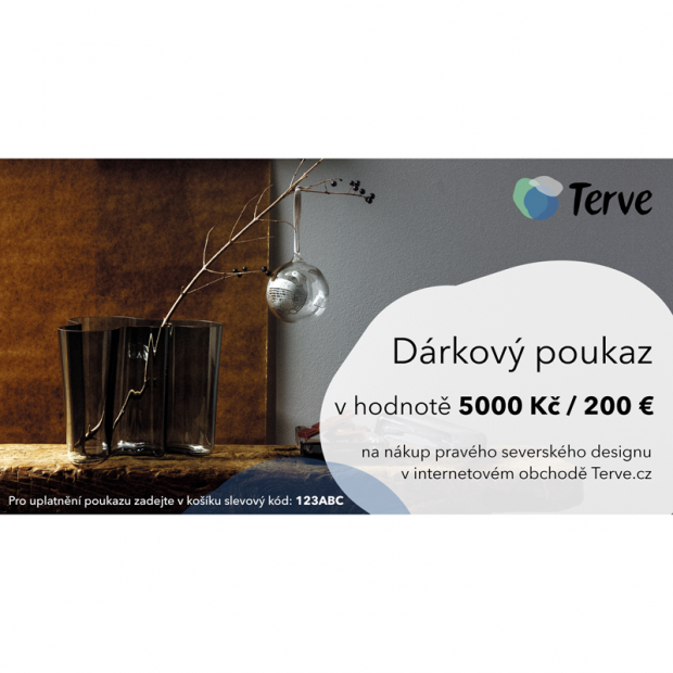 Christmas gift voucher for 5000 CZK