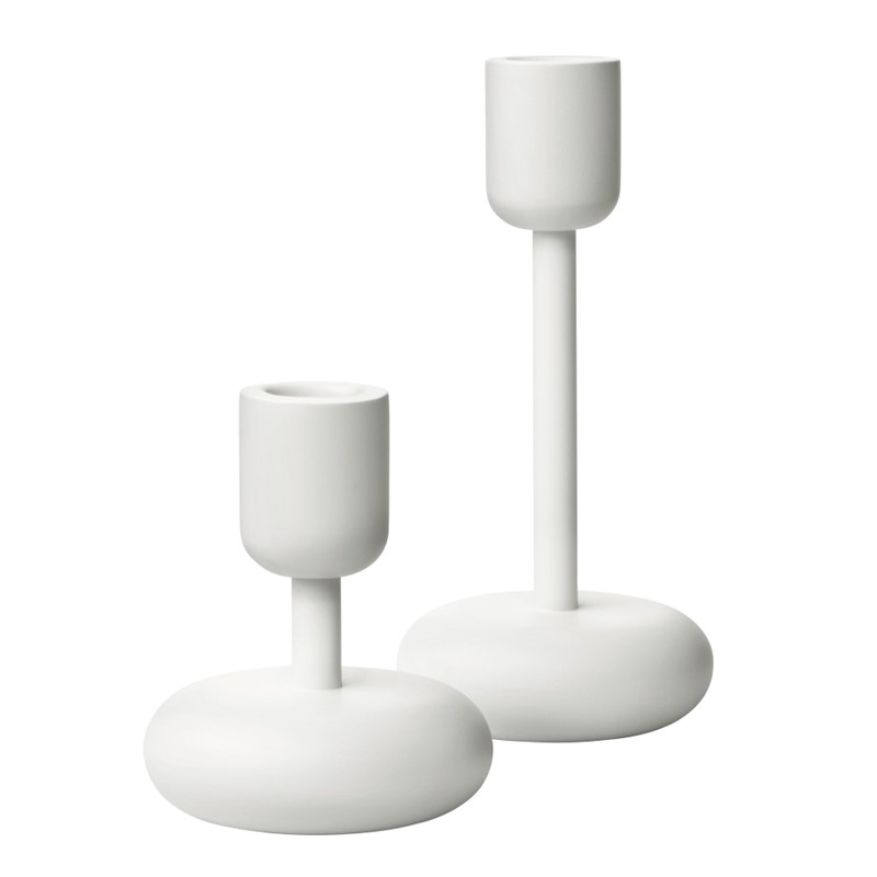 Nappula candlestick set, white