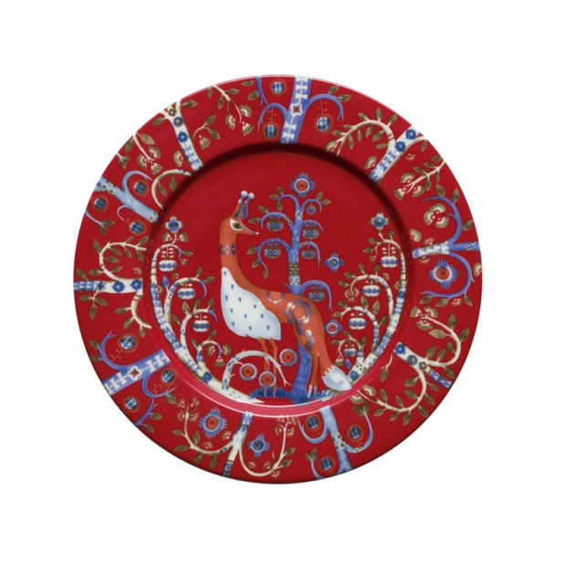 Taika plate 22cm, red