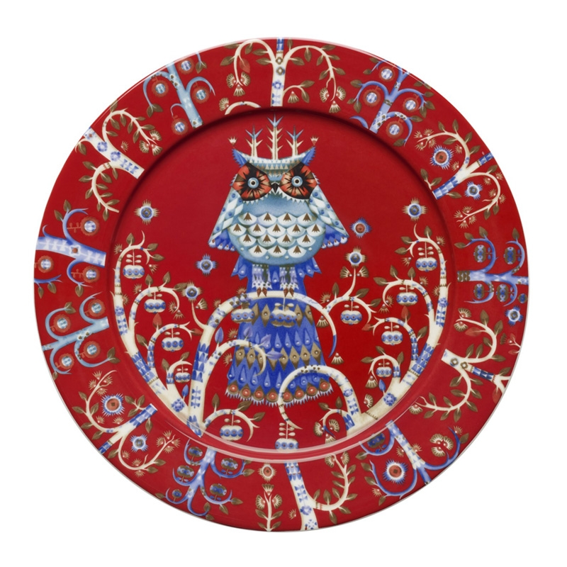 Taika plate 27cm, red