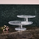 Kastehelmi cake stand 31.5cm, clear