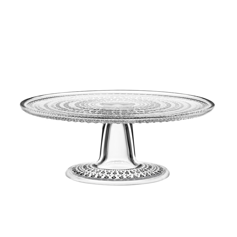 Kastehelmi cake stand 24cm, clear