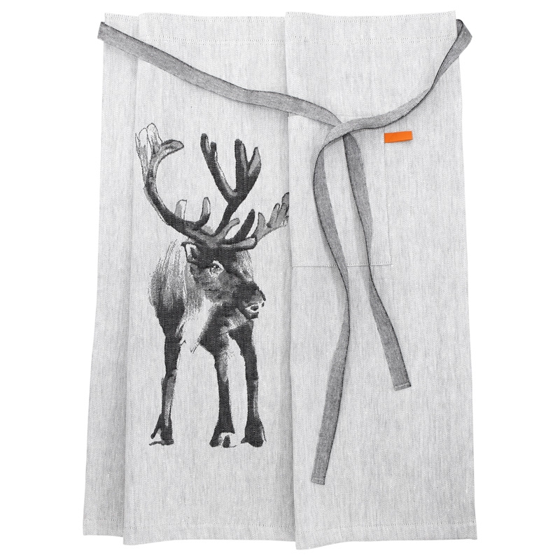 Poro apron, gray-black