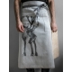 Poro apron, gray-black