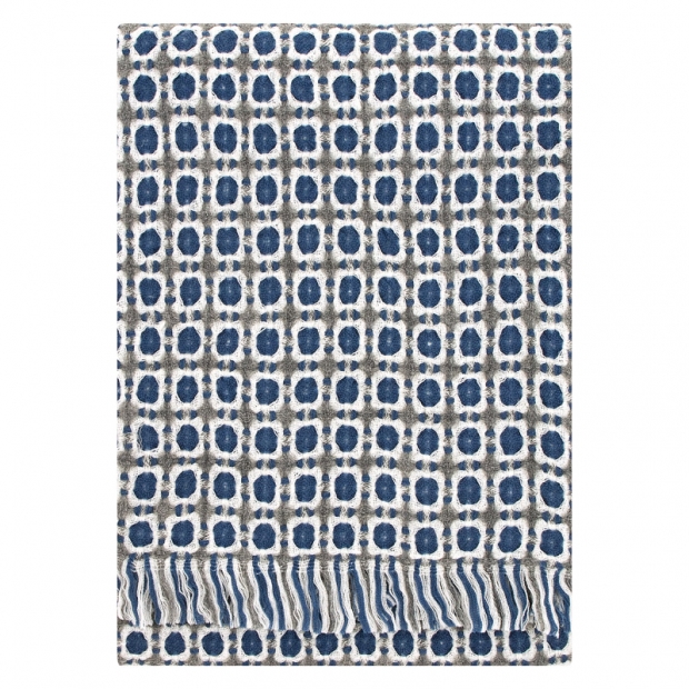 Corona wool blanket 130x170, blue