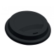Silicone coffee lid, black