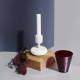 Nappula candlestick, white