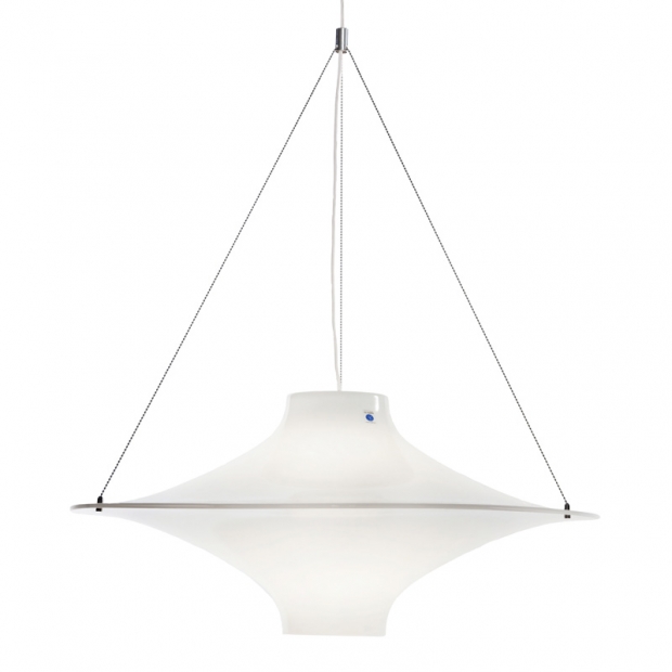 Závesná lampa Lokki 700, biela