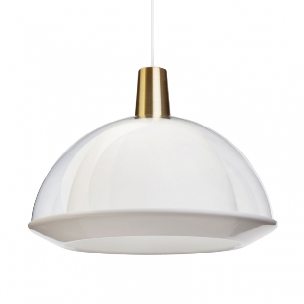 Závěsná lampa Kuplat 400, čirá