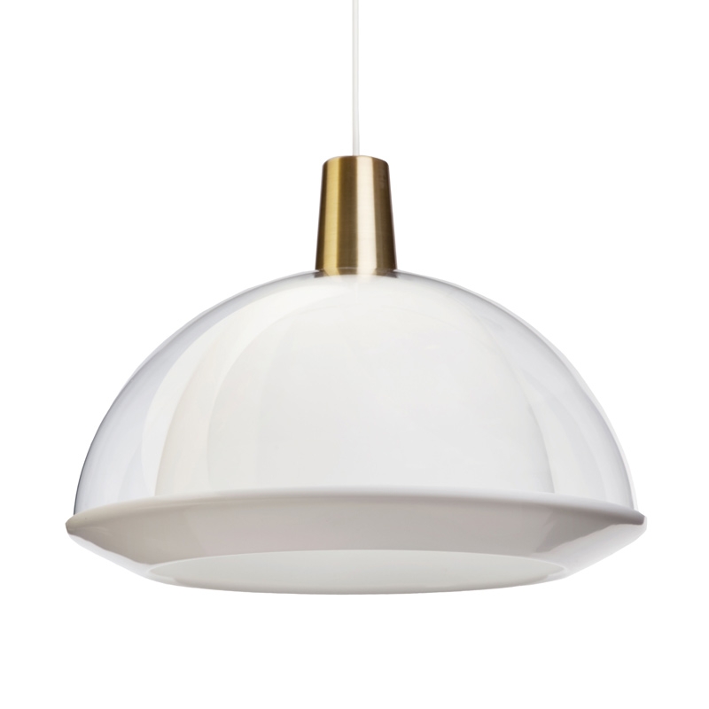 Hanging lamp Kuplat 400, clear