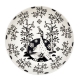 Hluboký talíř Taika deco 22cm, černý