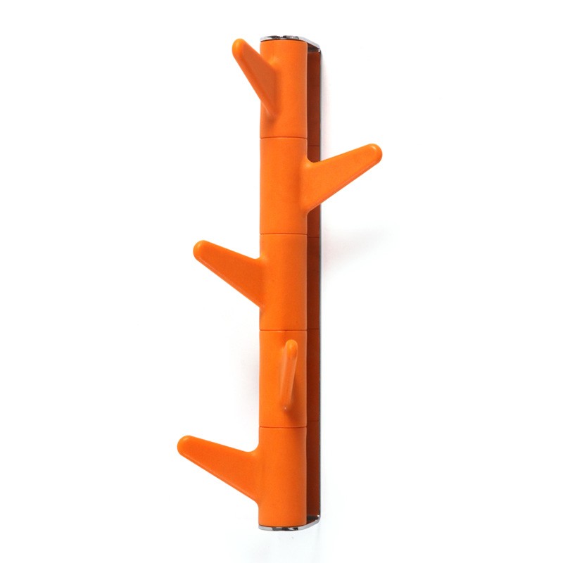 Wall hanger Oka, 5 hooks / orange