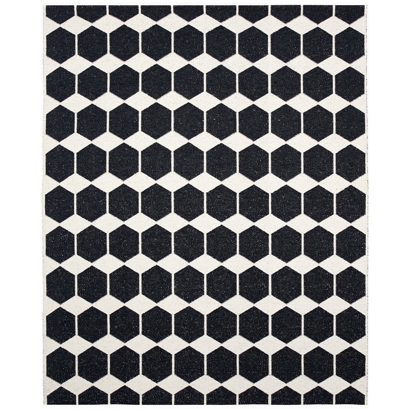Anna rug, black