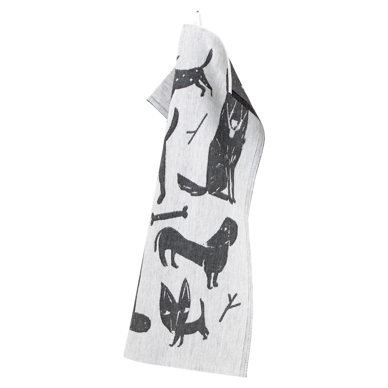 Dog and Cat Towel 46x70, white-black