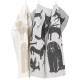 Dog and Cat Towel 46x70, white-black