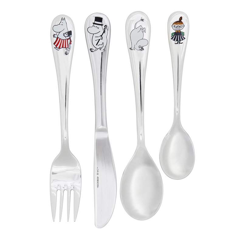 Moomin Family children's cutlery, 4 pcs.