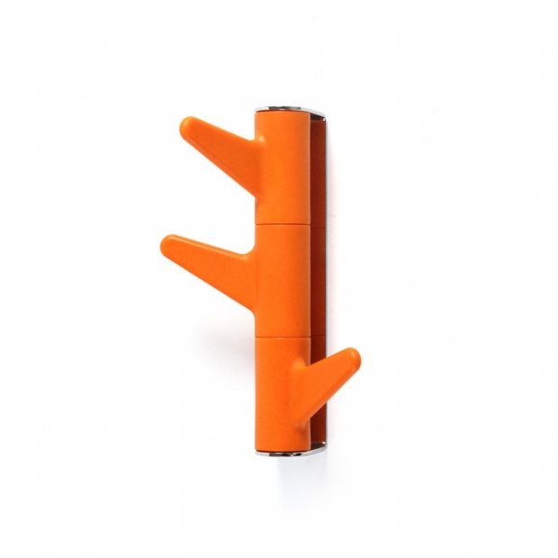 Wall hanger Oka, 3 hooks / orange