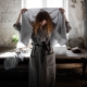 Kivi bathrobe, dark grey